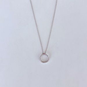 Roberto Coin Circle Pendant With Diamonds